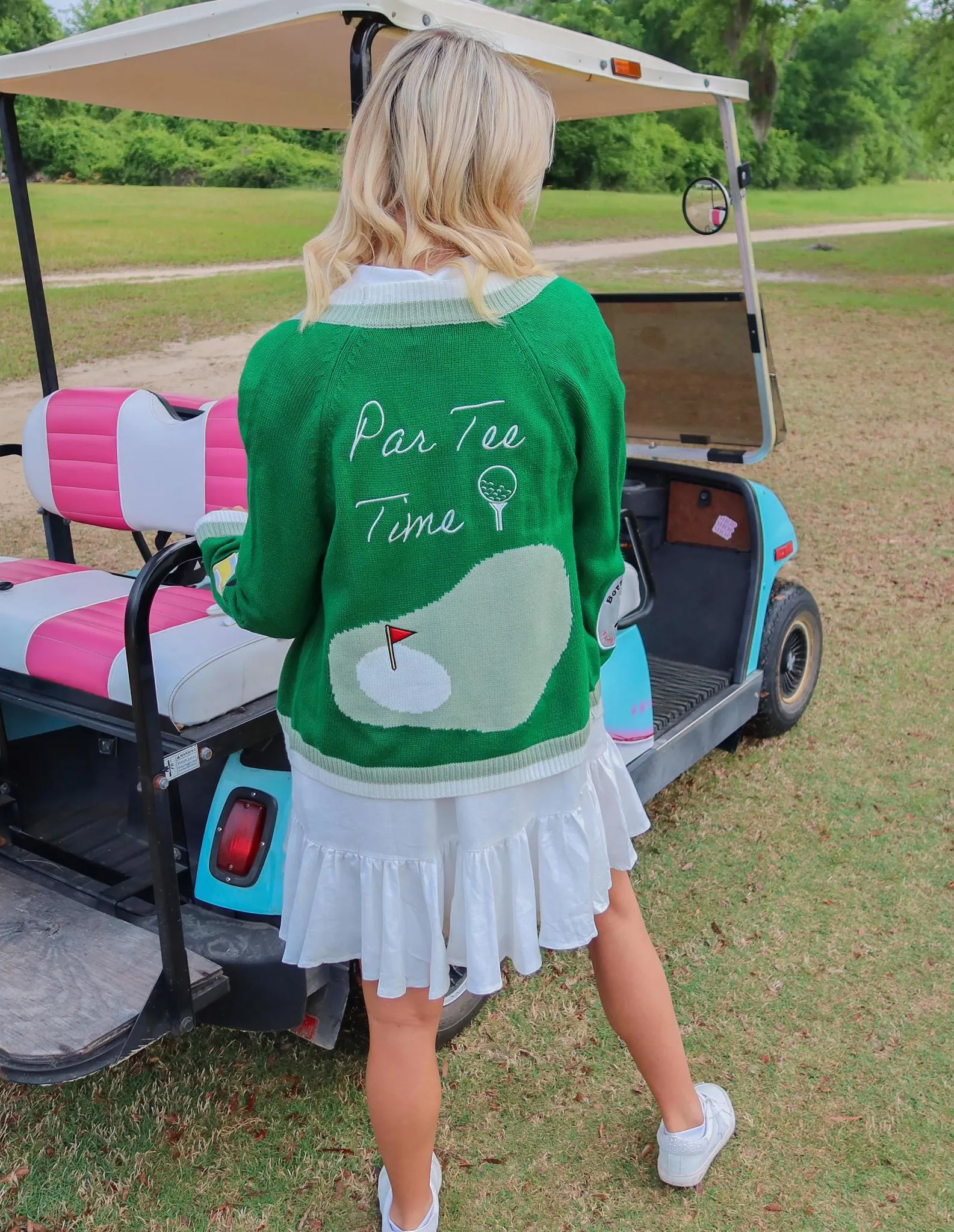 Golf Embroidered Cardigan