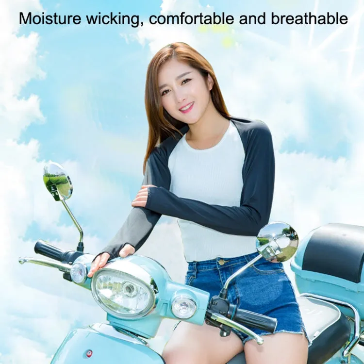 Golf Sunscreen Shawl Sleeves Outdoor Sports Cycling Ice Silk One Word Raglan Sleeves, Size: One Code(Light Purple)