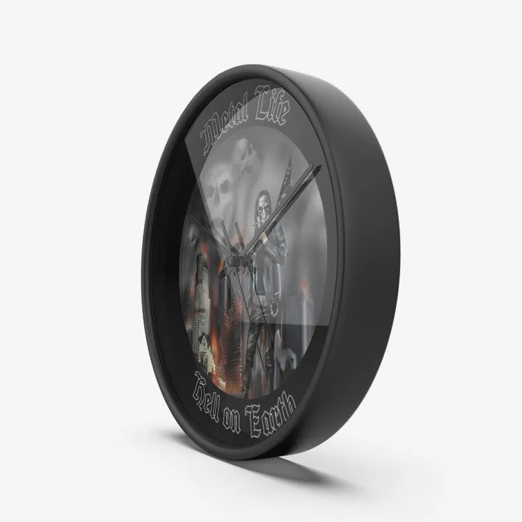 Hell On Earth Wall Clock Silent Non Ticking Quality Quartz