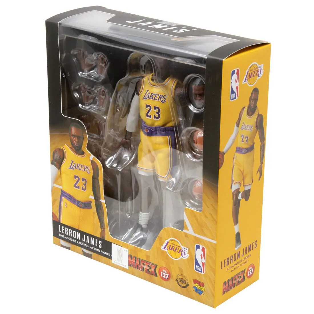 Medicom MAFEX Lebron James Lakers Home Team Boxset
