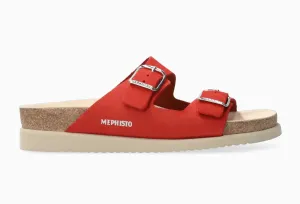 Mephisto "Harmony" Scarlet - Cork Sandal