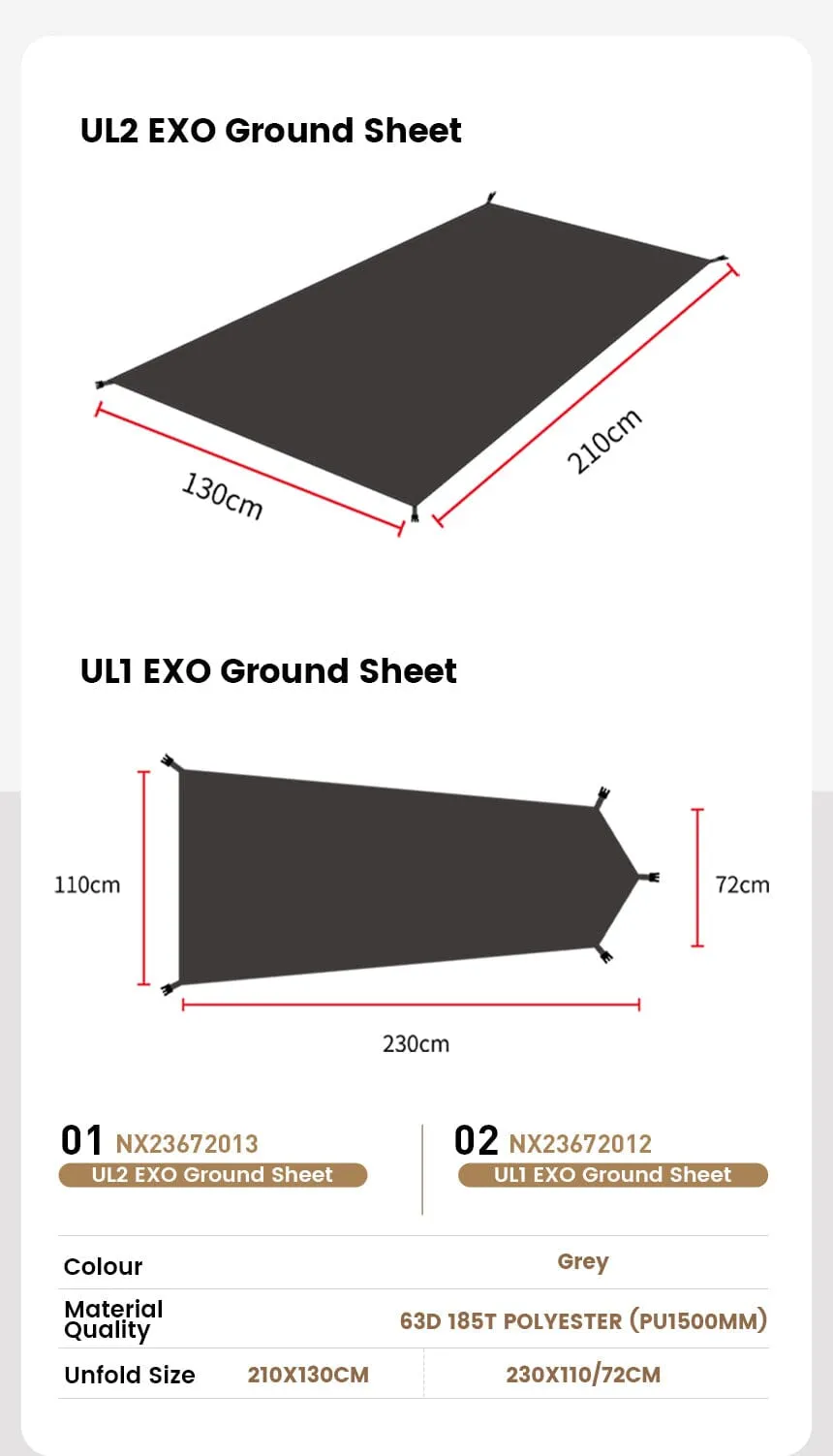 MOBI GARDEN Light Knight Ultralight Hiking Tent (Exoskeleton Version)