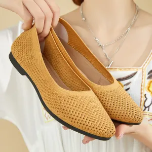 Nanccy Weaving Breathable Loafers  Comfortable Walking Casual Flats Shoes WF13