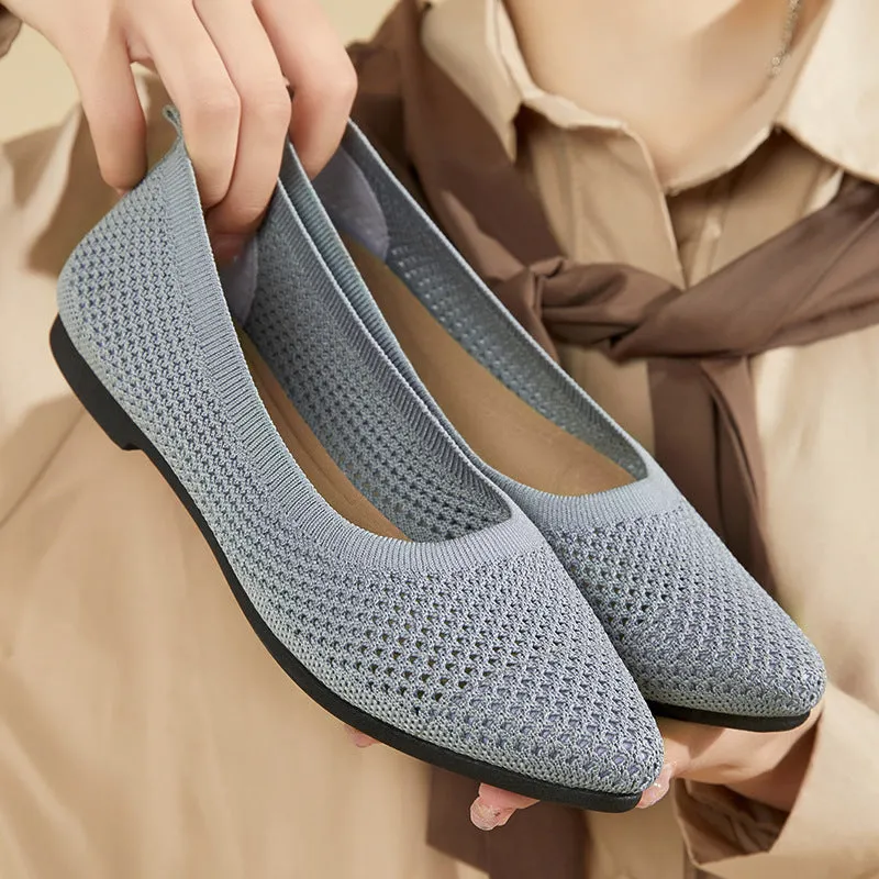 Nanccy Weaving Breathable Loafers  Comfortable Walking Casual Flats Shoes WF13