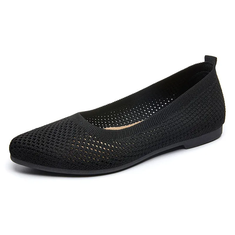 Nanccy Weaving Breathable Loafers  Comfortable Walking Casual Flats Shoes WF13