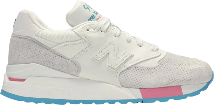 New Balance 998 Made In USA 'Cotton Candy' Sneakers, White