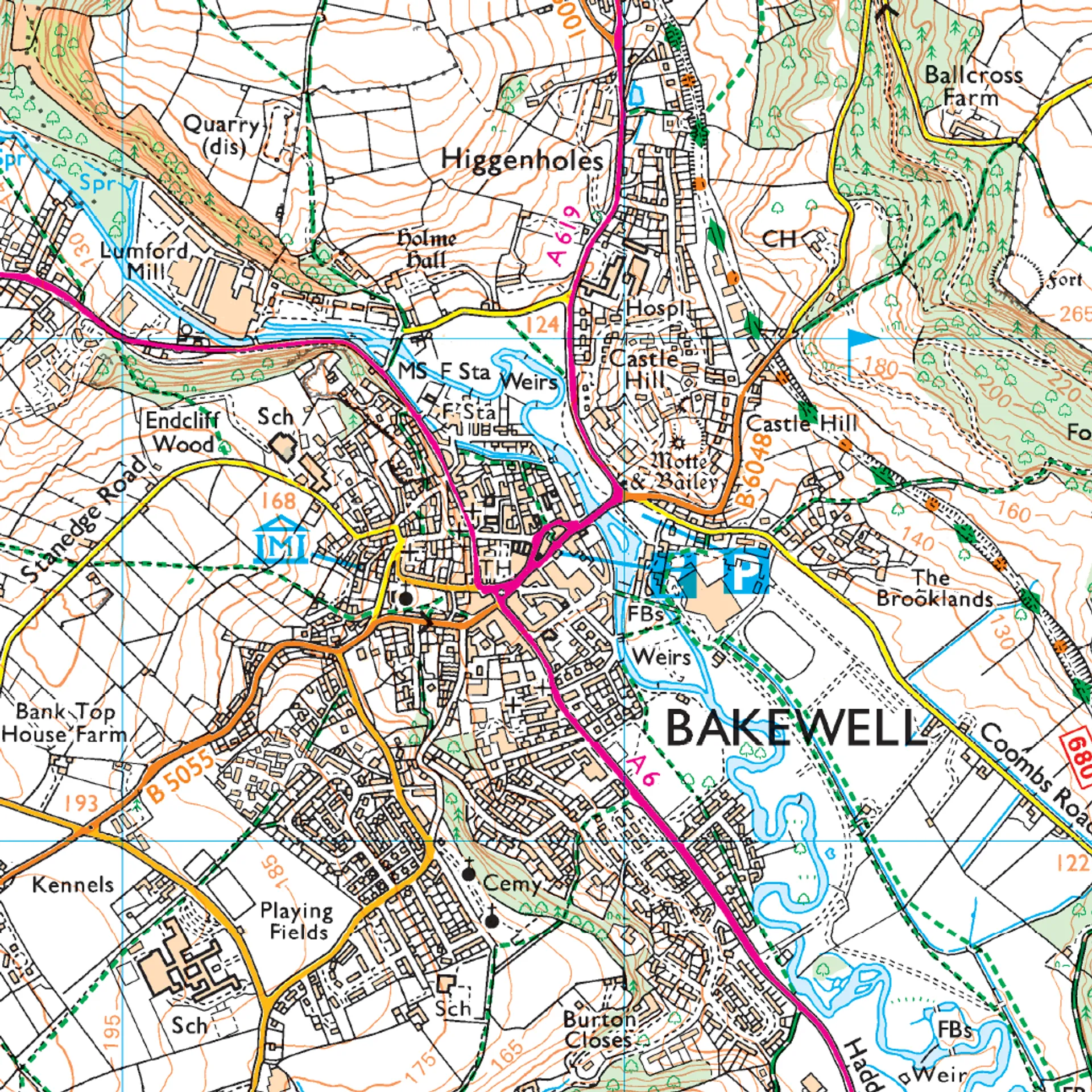 Ordnance Survey Explorer OL24 Map The Peak District