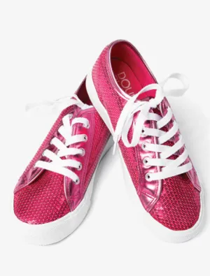 Pre-Owned Hip Hop Shoes Platinum Adult 7.5M Sneakers Sequin