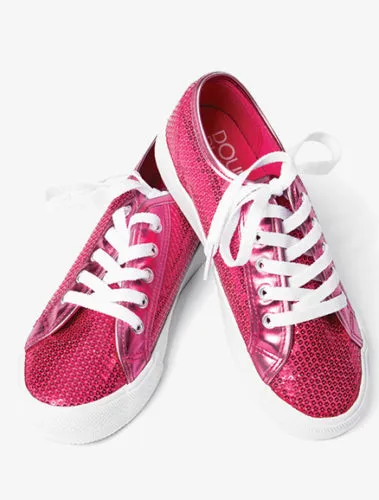 Pre-Owned Hip Hop Shoes Platinum Adult 7.5M Sneakers Sequin
