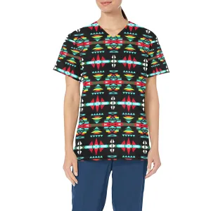 River Trail Sunset Scrub Top