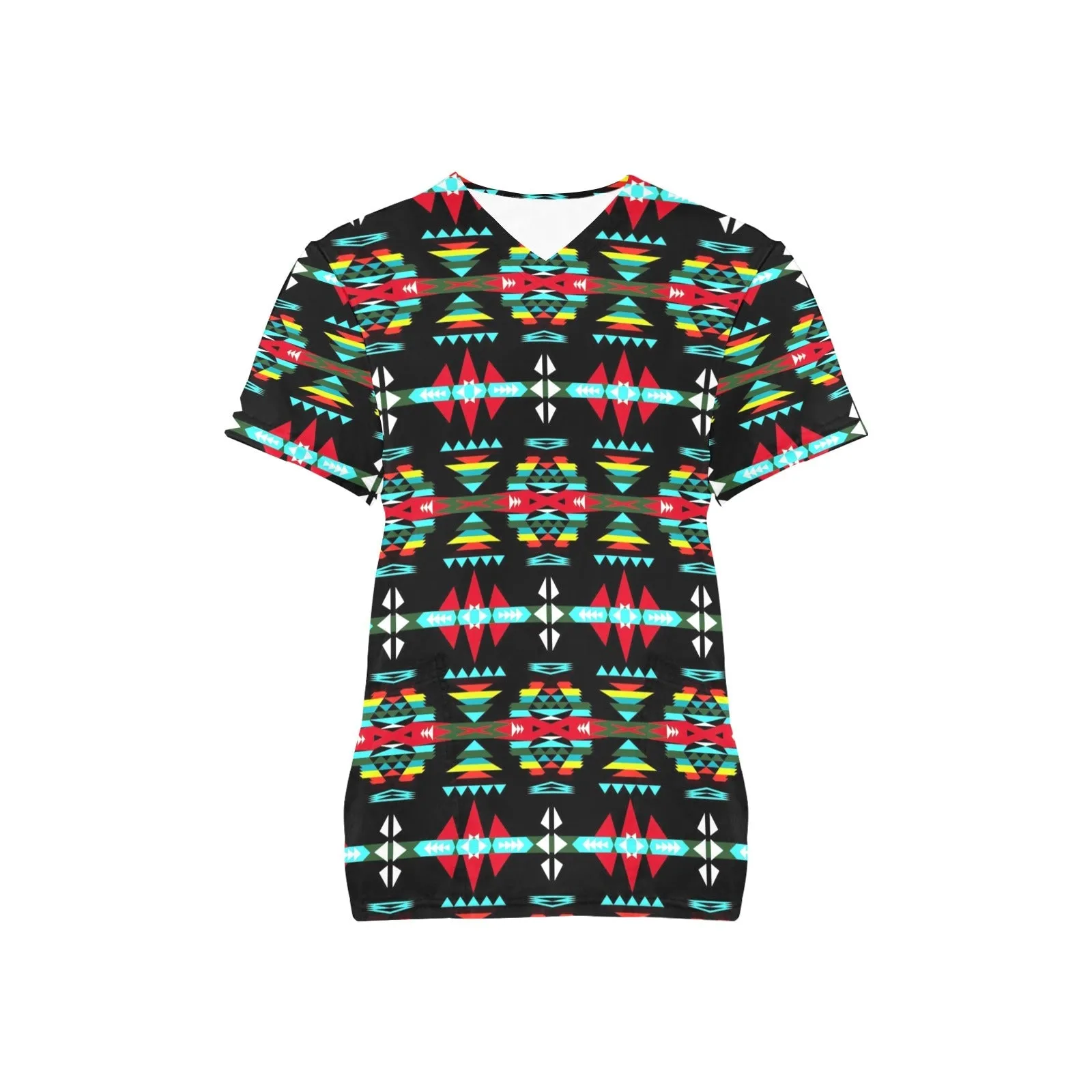 River Trail Sunset Scrub Top