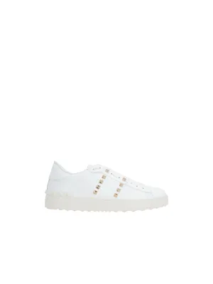 Rockstud Untitled Leather Sneakers