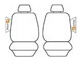 Seat Covers Set Suits Nissan X-Trail T32 Wagon 3/2014-2022 Leather Look Black 2 Rows