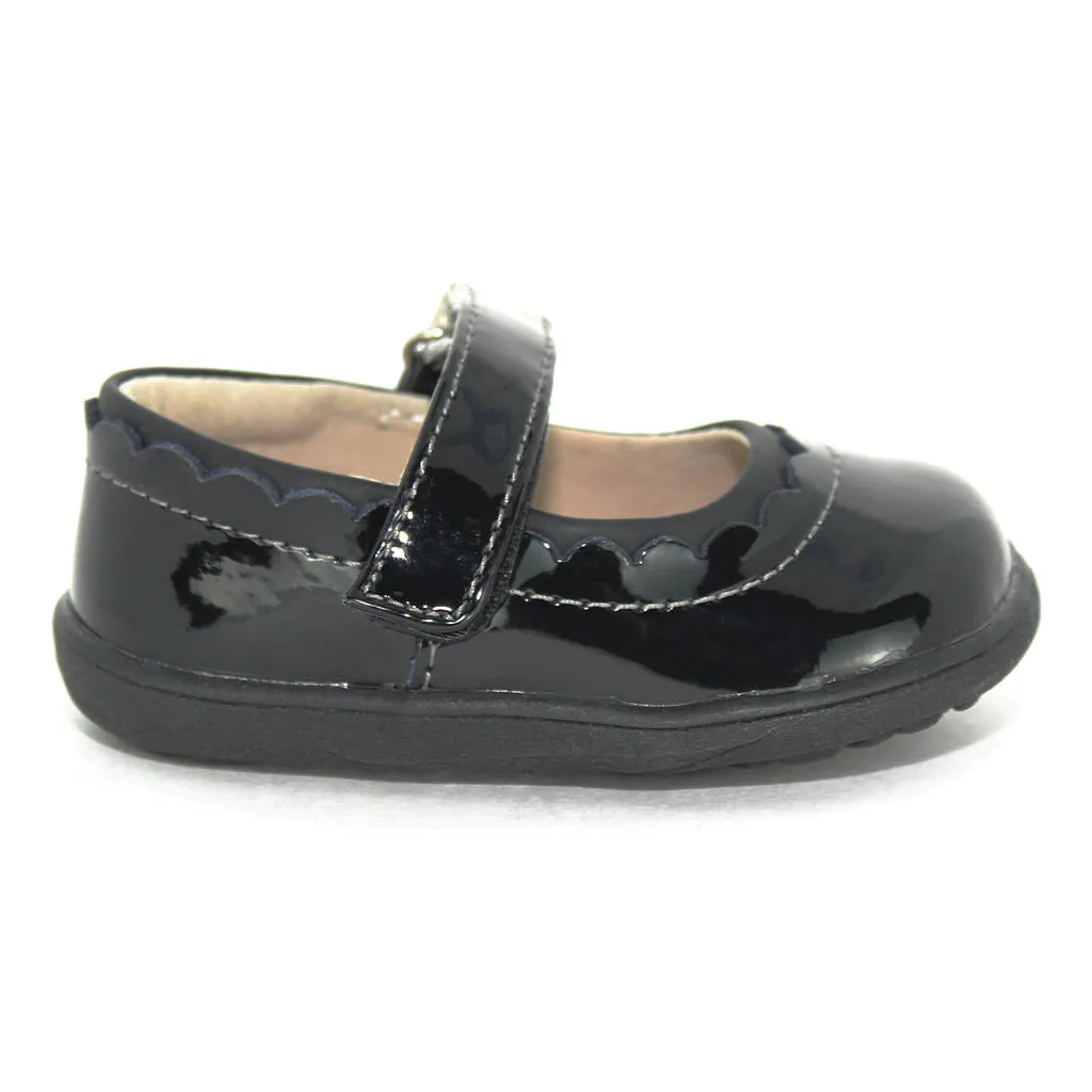 See Kai Run Jane II Dressy Shoe Black Patent Infants Walkers Toddlers Kids Girls - Kids Shoes