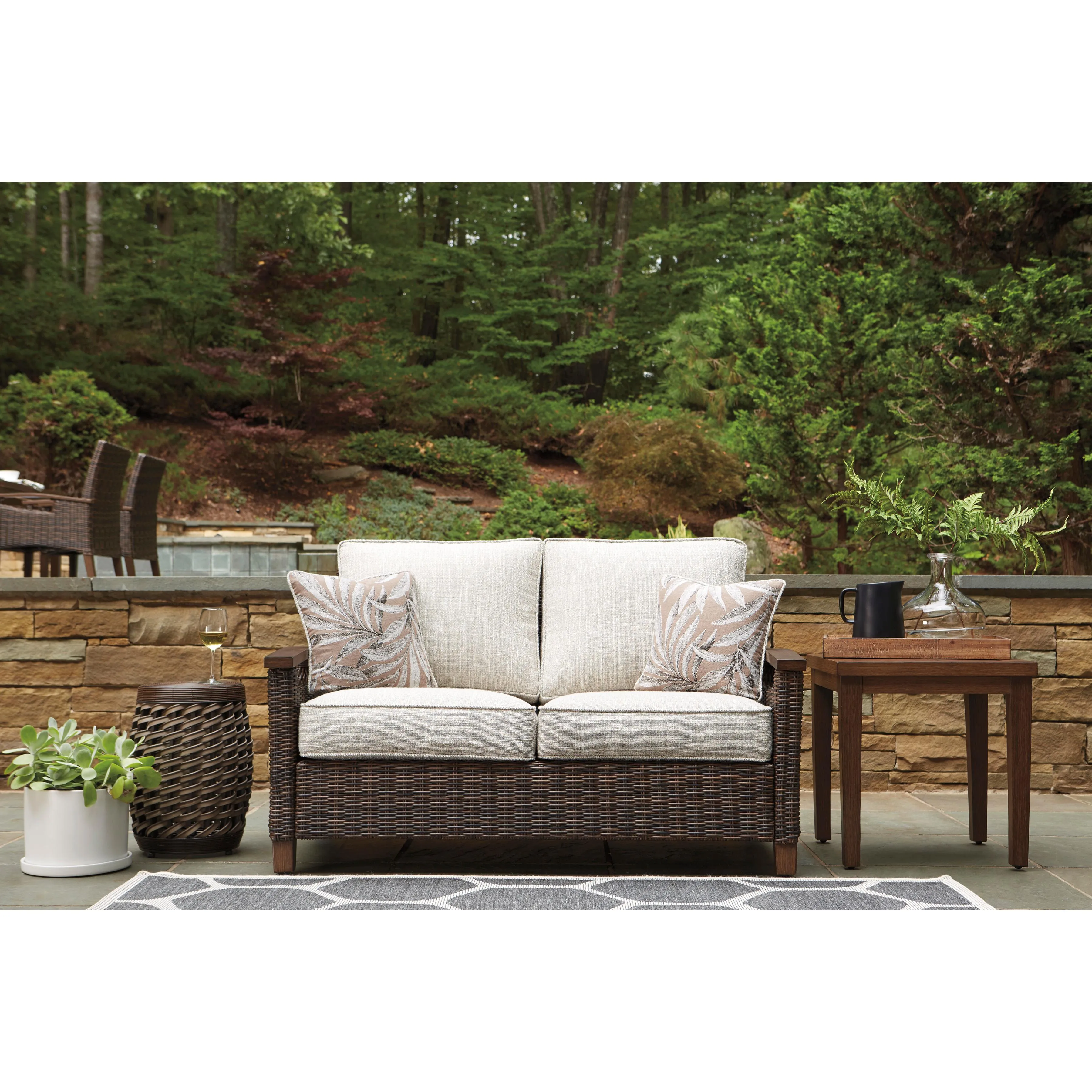 Signature Design by Ashley Paradise Trail P750-835 Loveseat with Cushion