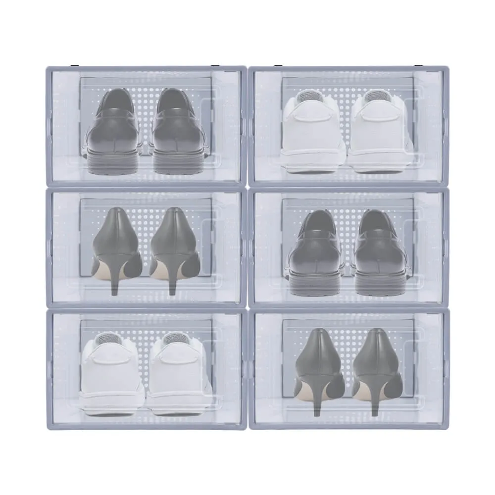 Stackable Thicken Plastic Shoe Box Home Storage Organizer