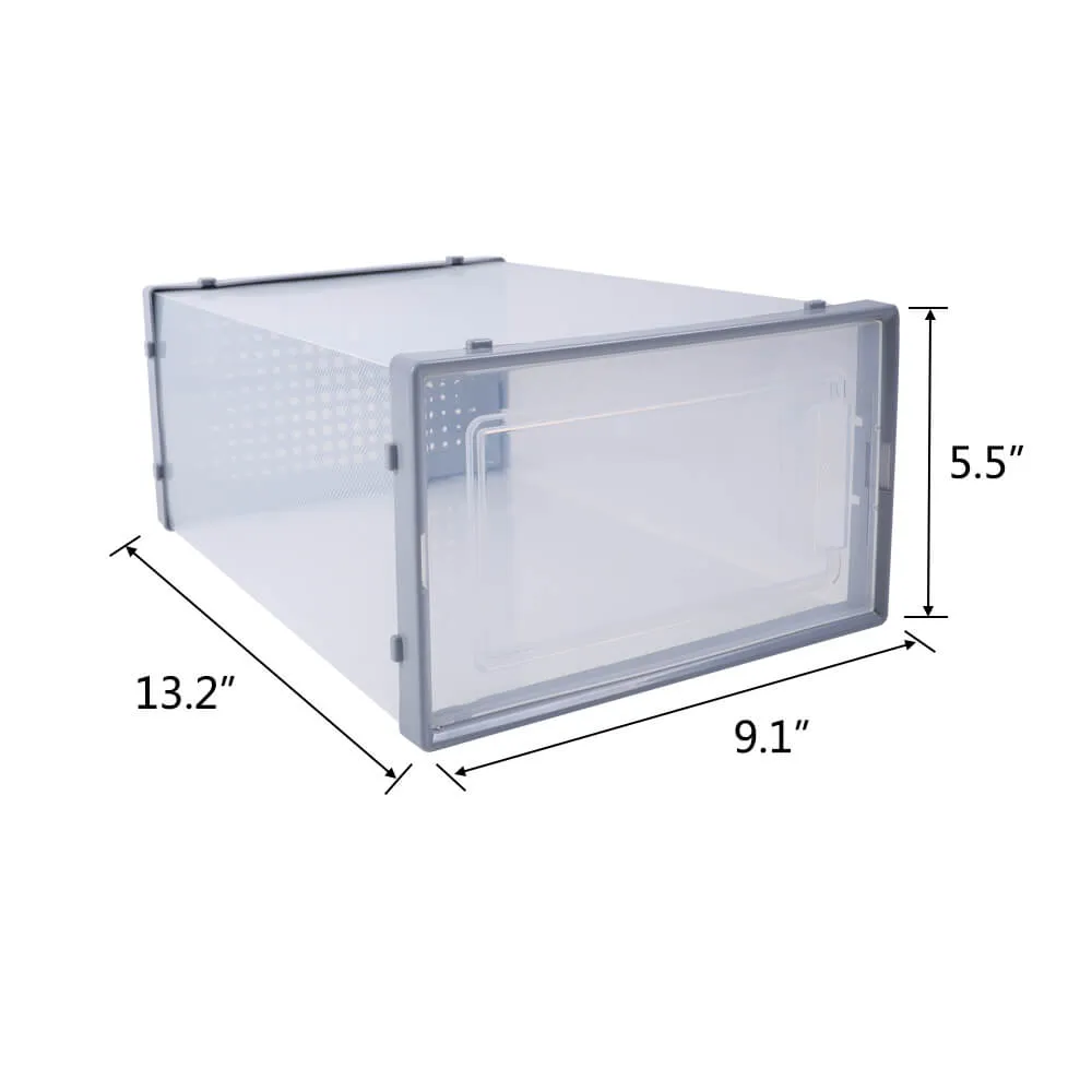 Stackable Thicken Plastic Shoe Box Home Storage Organizer