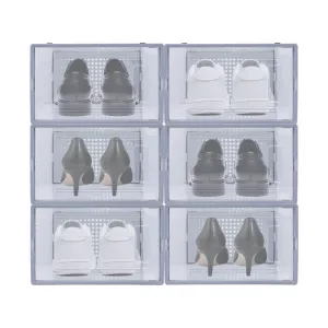 Stackable Thicken Plastic Shoe Box Home Storage Organizer