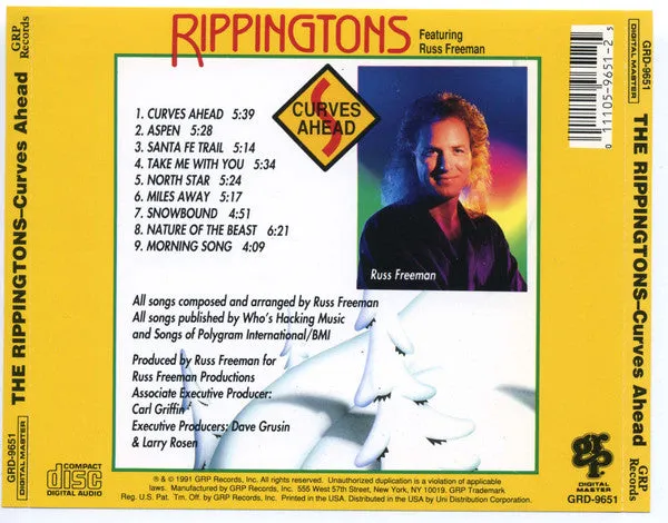 The Rippingtons Featuring Russ Freeman (2) - Curves Ahead (CD) (NM or M-)