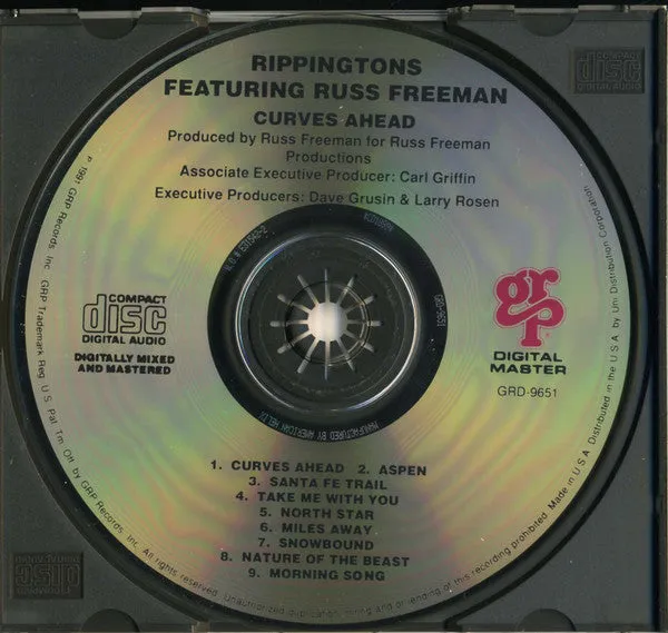 The Rippingtons Featuring Russ Freeman (2) - Curves Ahead (CD) (NM or M-)