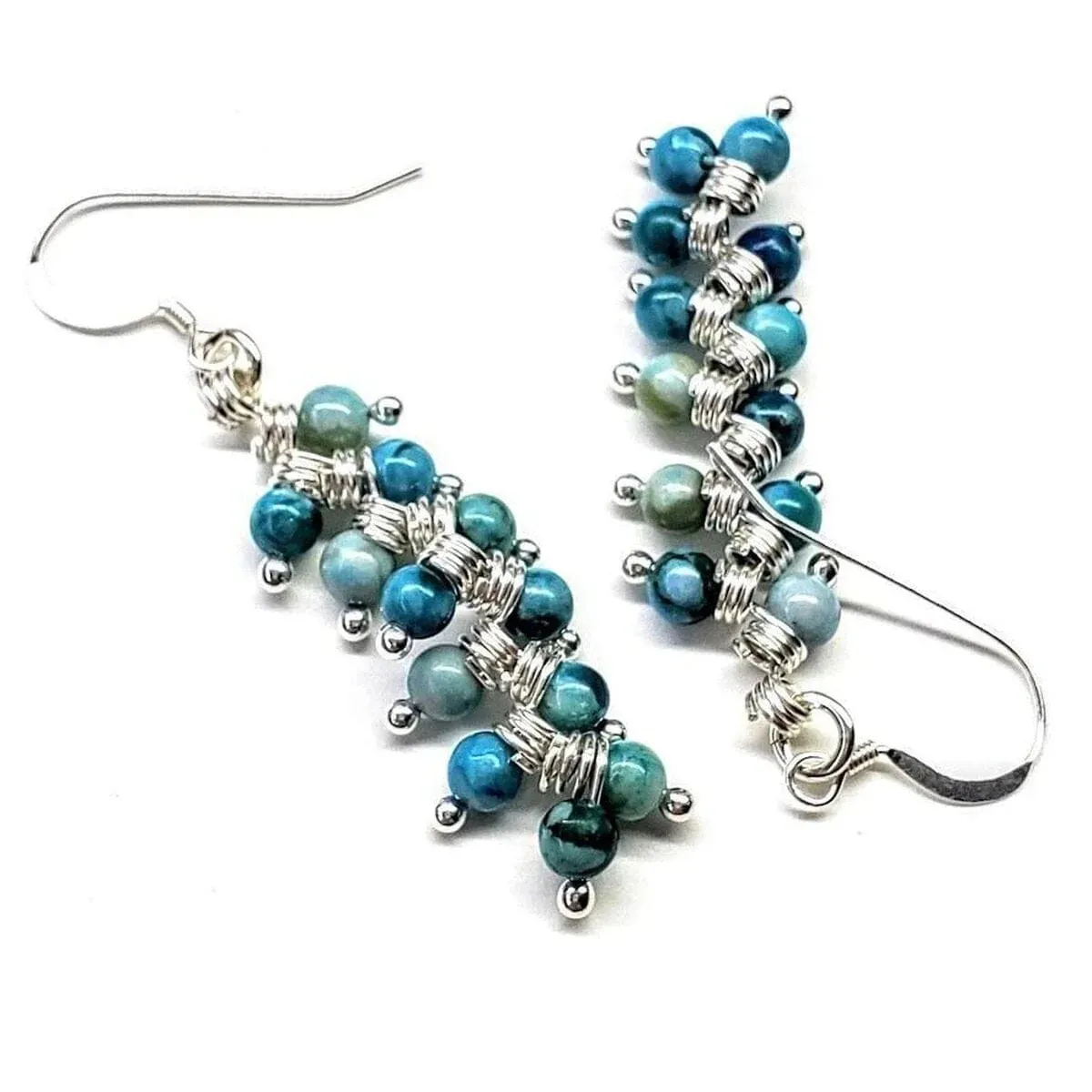 Turquoise Wire Wrapped Earrings
