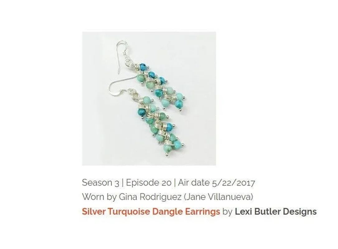 Turquoise Wire Wrapped Earrings