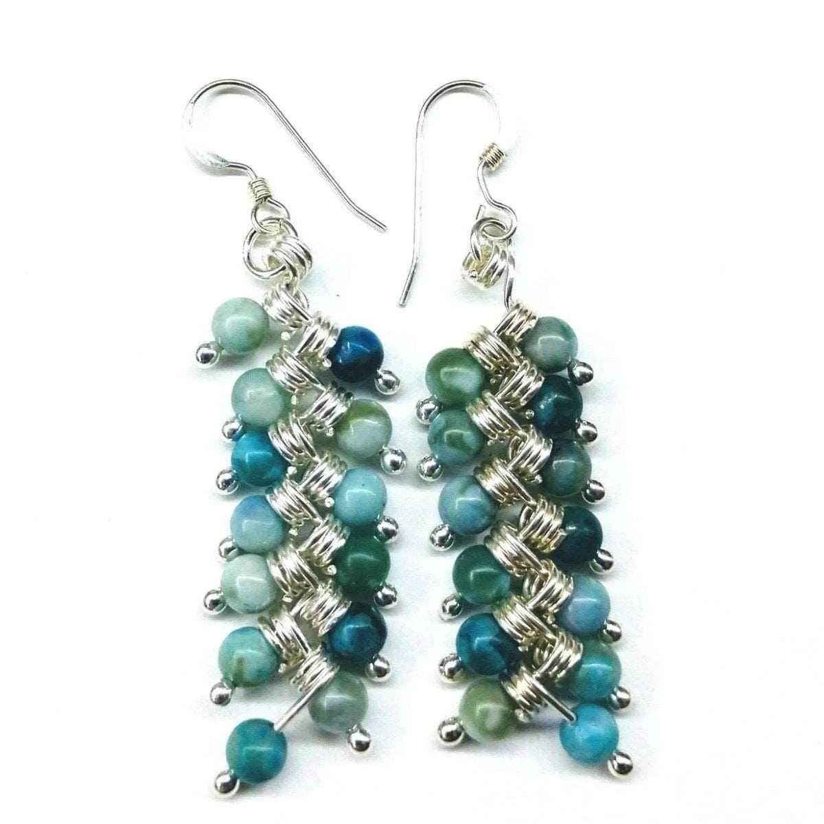 Turquoise Wire Wrapped Earrings