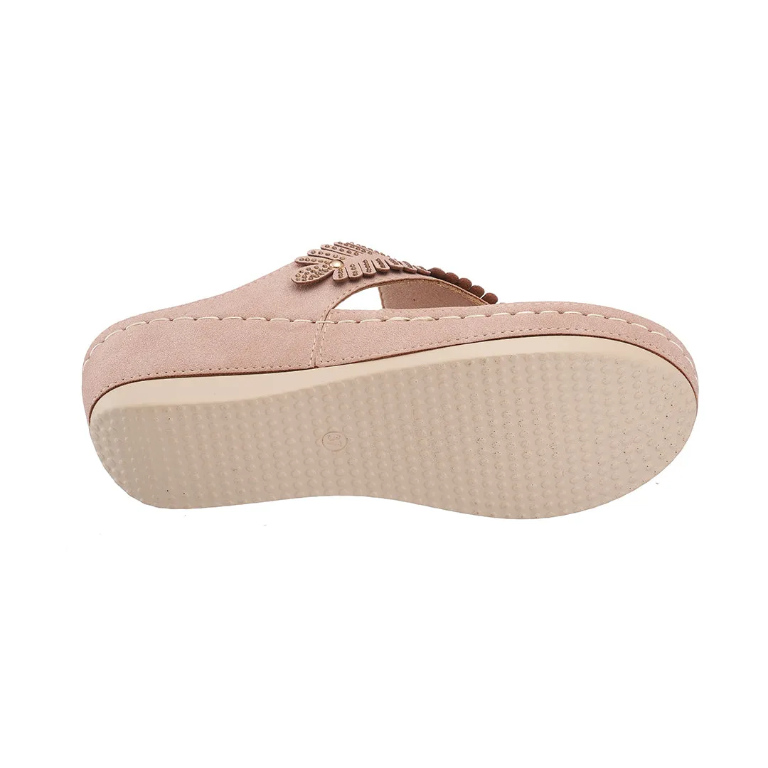 Virginia Blush Wedge Sandal