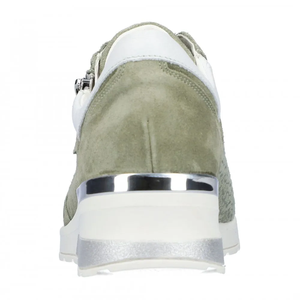 Waldlaufer Women's H-Clara Soft Sneaker Mint/White
