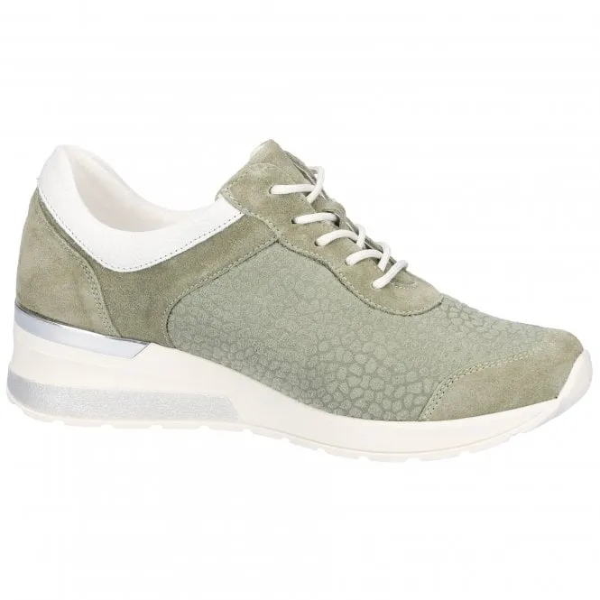 Waldlaufer Women's H-Clara Soft Sneaker Mint/White