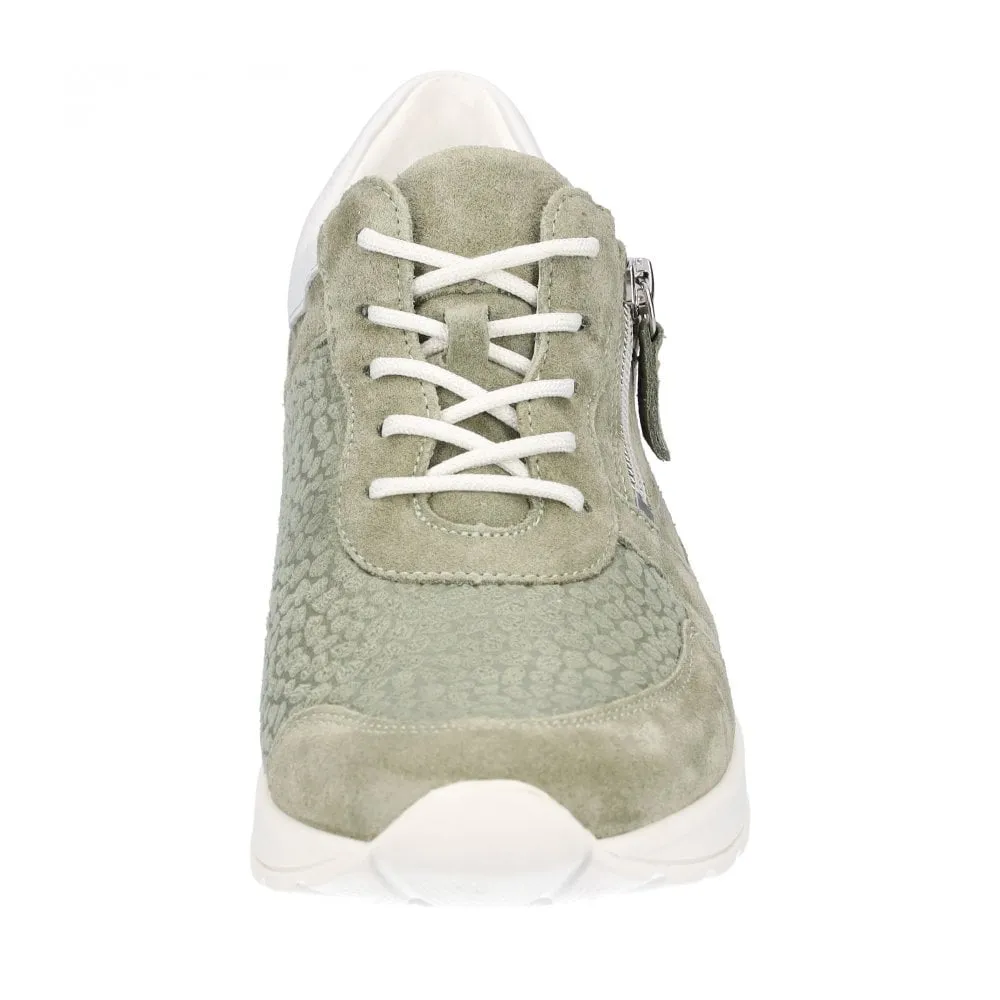 Waldlaufer Women's H-Clara Soft Sneaker Mint/White