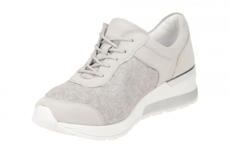 Waldlaufer Women's H-Clara Soft Sneaker Stein Silver