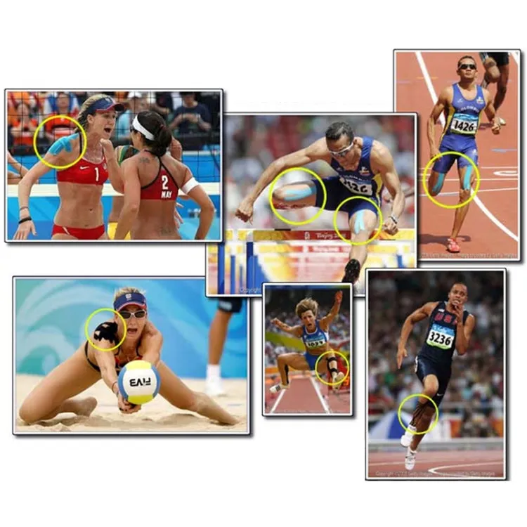 Waterproof Kinesiology Tape Sports Muscles Care Therapeutic Bandage, Size: 5m(L) x 5cm(W)(Yellow)