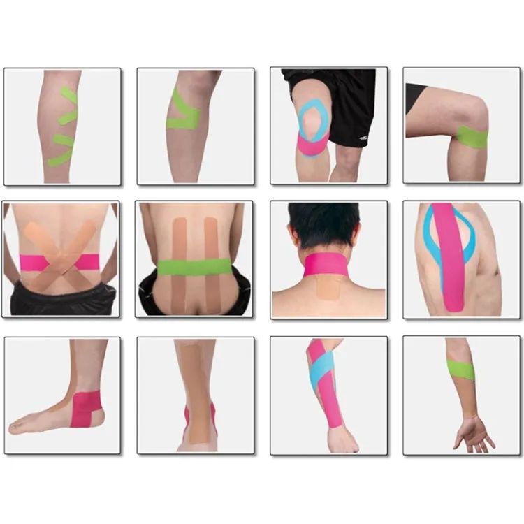 Waterproof Kinesiology Tape Sports Muscles Care Therapeutic Bandage, Size: 5m(L) x 5cm(W)(Yellow)