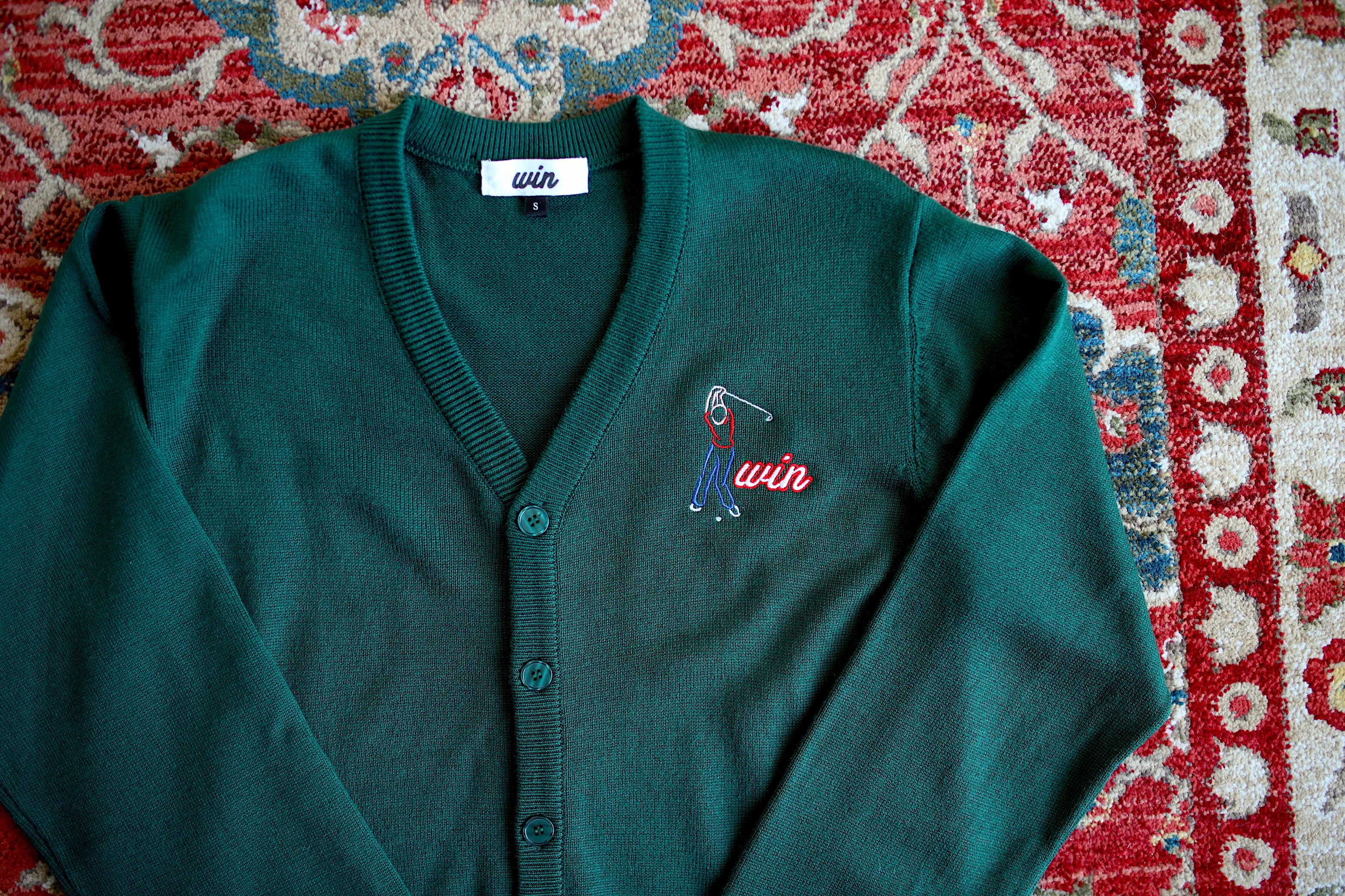 WIN 5 Iron Cardigan Sweater - Forest Green