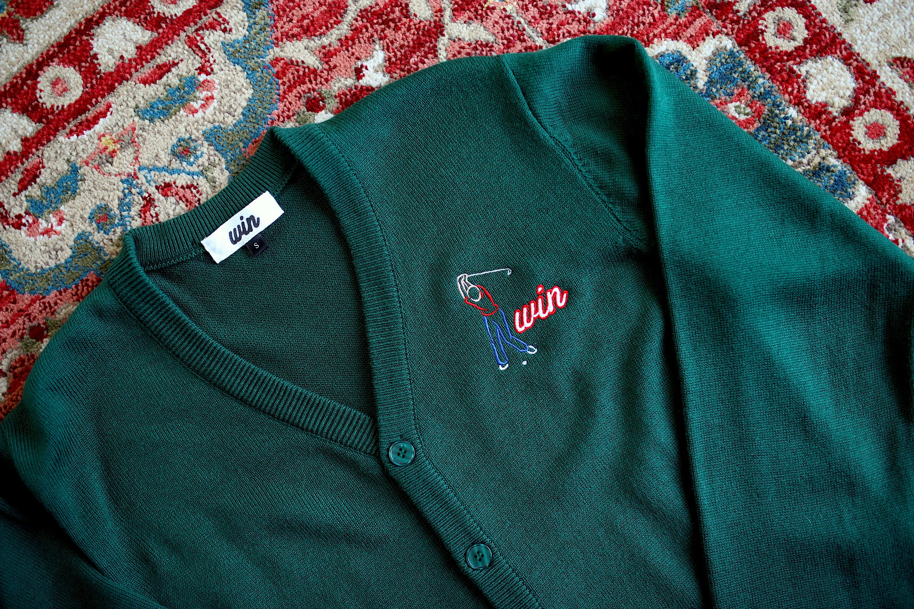 WIN 5 Iron Cardigan Sweater - Forest Green