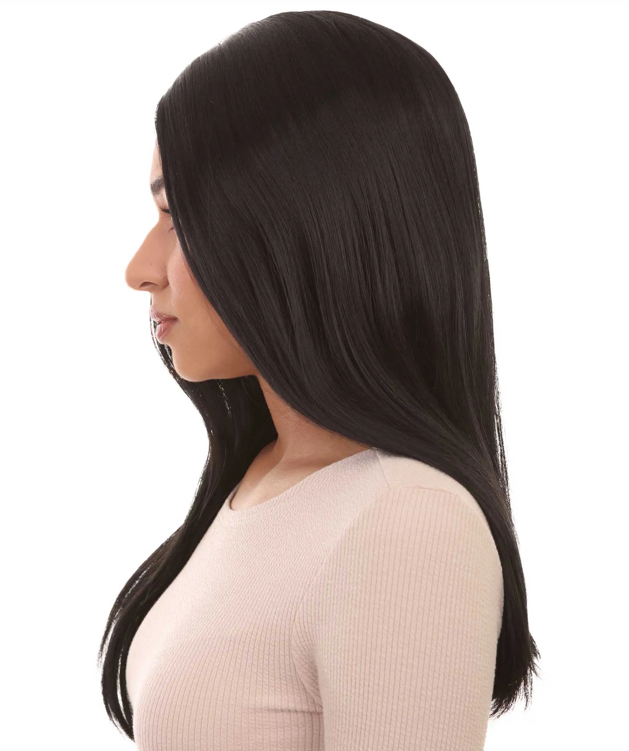 Womens Family Wig |  Black TV/Movie Wigs | Premium Breathable Capless Cap