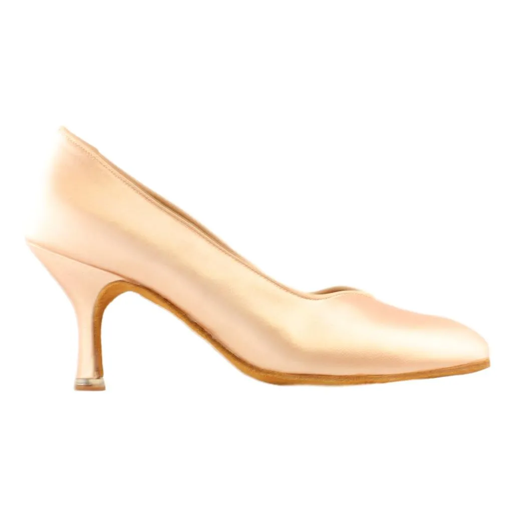 Women's Standard Dance Shoes, Model 104, Heel EH4, Tan 1 (Light Tan)
