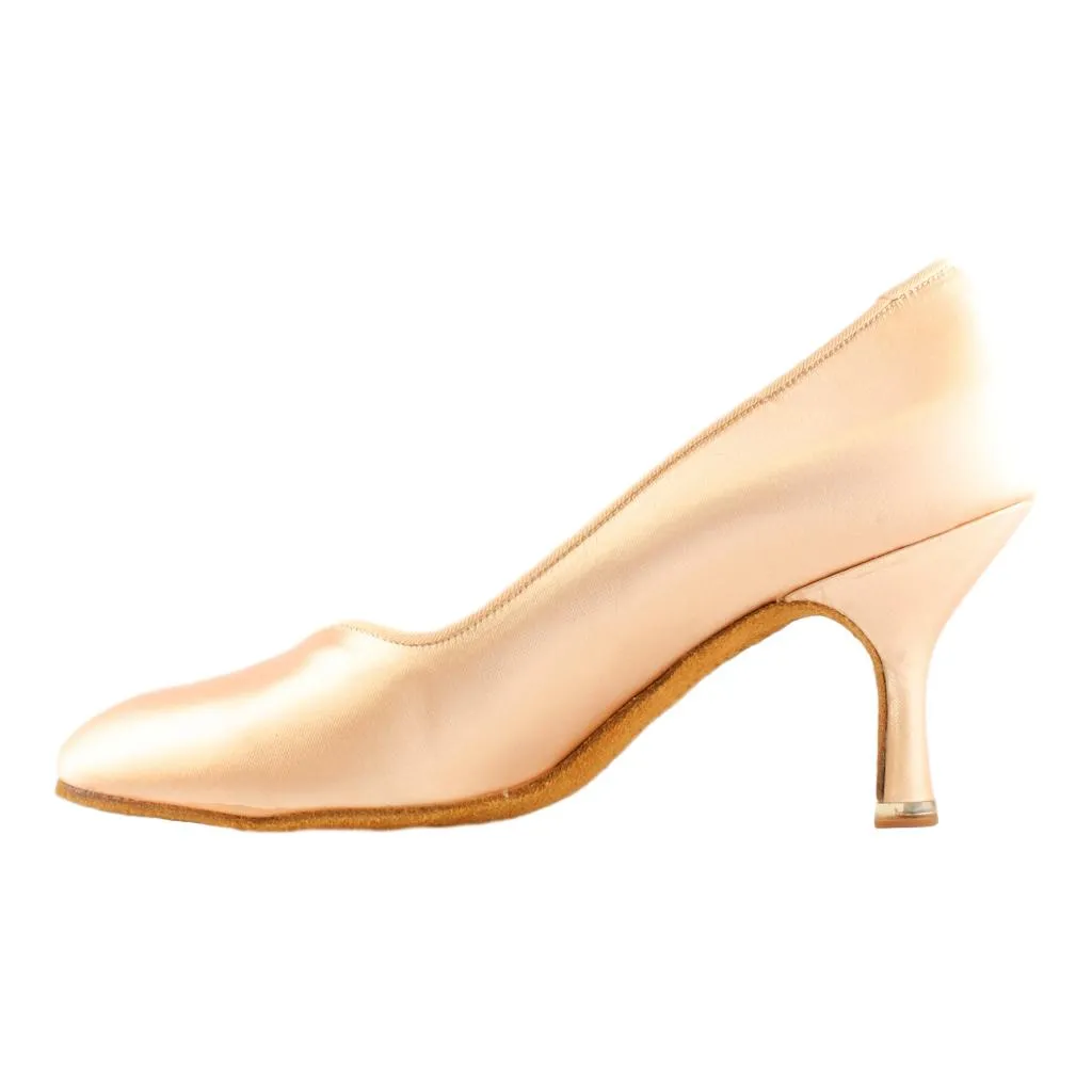 Women's Standard Dance Shoes, Model 104, Heel EH4, Tan 1 (Light Tan)