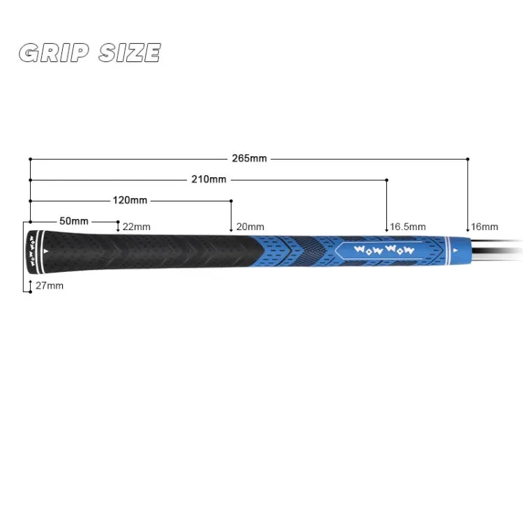 WOW WOW Golf Clubs Anti-Slip Rubber Grips Pole Protective Cover, Color: Red No Cotton Yarn